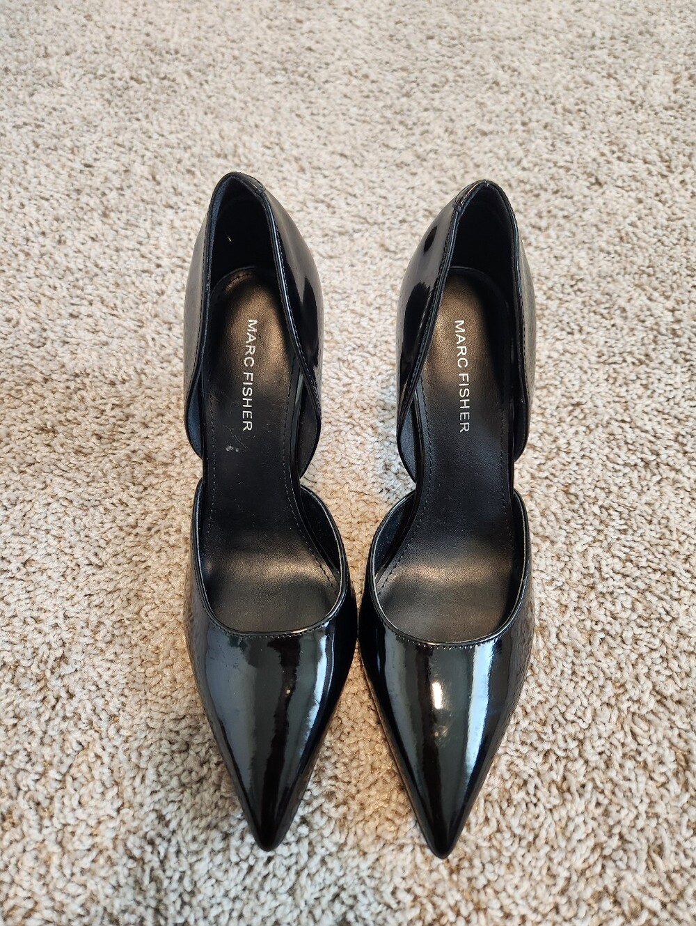 Marc Fisher Women's Christa Pump Black Patent Size 6 - Picture 1 of 10